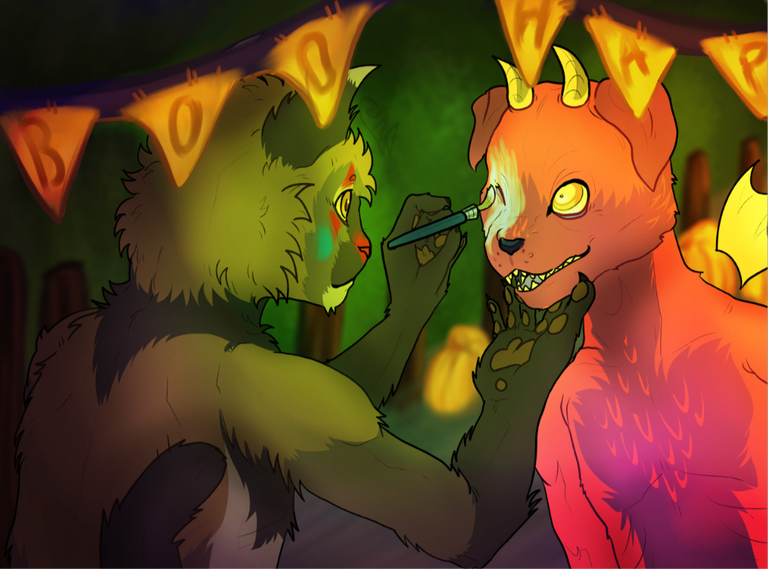 Bust scene.